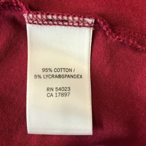 Banana Republic Womens Sleeveless V Neck Ruffle Knit Maroon A Line Dress Size PM - Picture 6 of 7